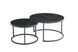 CentrMebel | Комплект журнальних столів круглих керамічних FLORIDA D (чорний мармур) 3