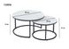CentrMebel | Комплект журнальних столів круглих керамічних FLORIDA C (сірий) 2