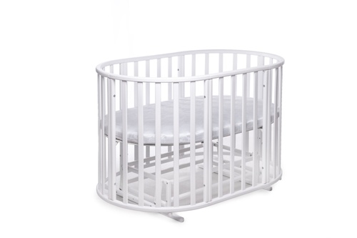 CentrMebel | Ліжко дитяче кругле OBRIY DeSon 70 х 120 (білий) 1